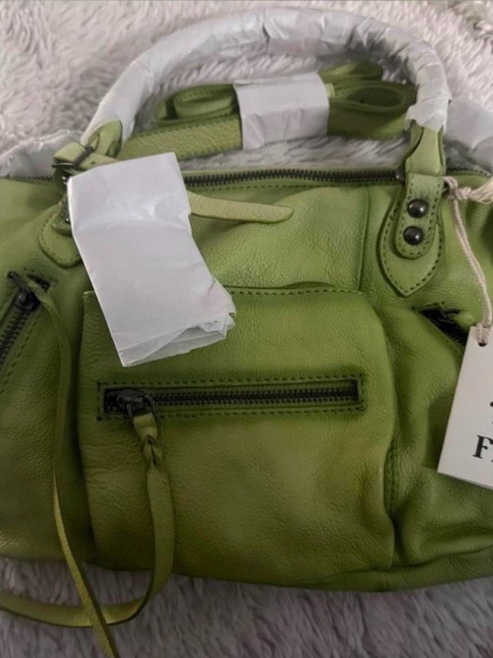 SOLD OUT COLOR~NWT We The Free Baby Emerson Tote Bag-Matcha - Picture 2 of 2